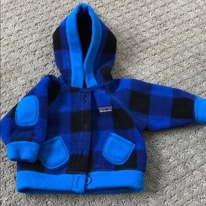 Patagonia Fleece Jacket 3 month blue flannel